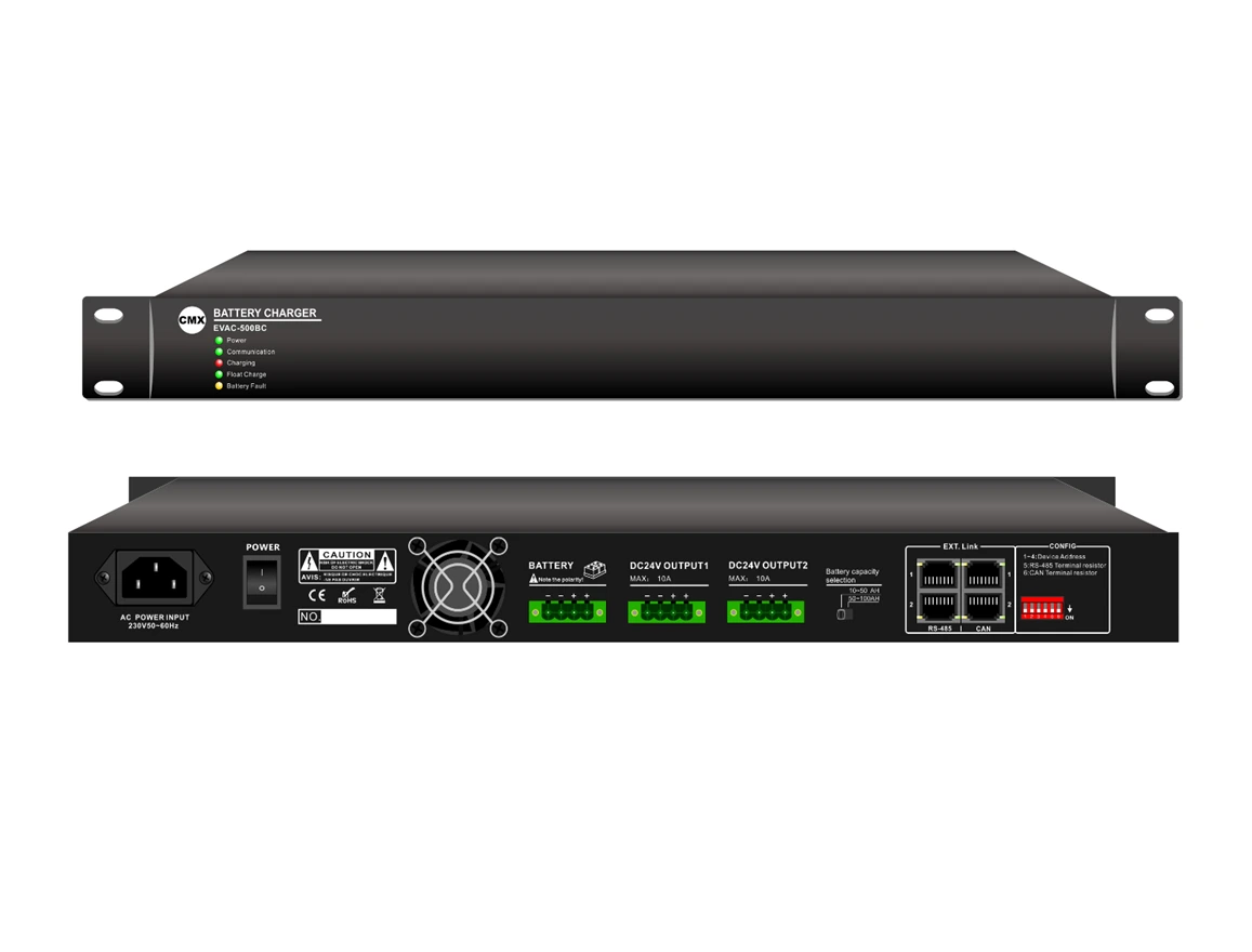 CMX EVAC-500BC 24V DC Battery Charger və Ehtiyat Enerji Bloku