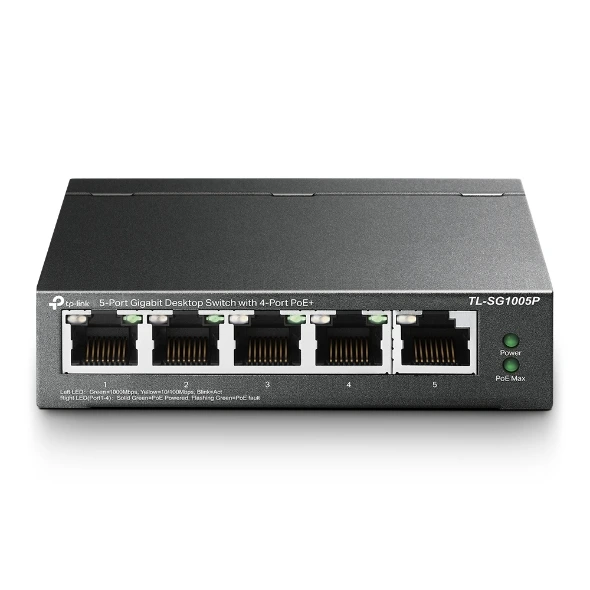TP-Link TL-SG1005P 5-Port Gigabit  Switch (4-Port PoE+)