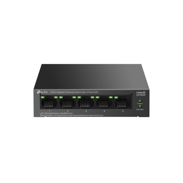 TP-Link LS105GP 4 Port Gigabit PoE+ Switch