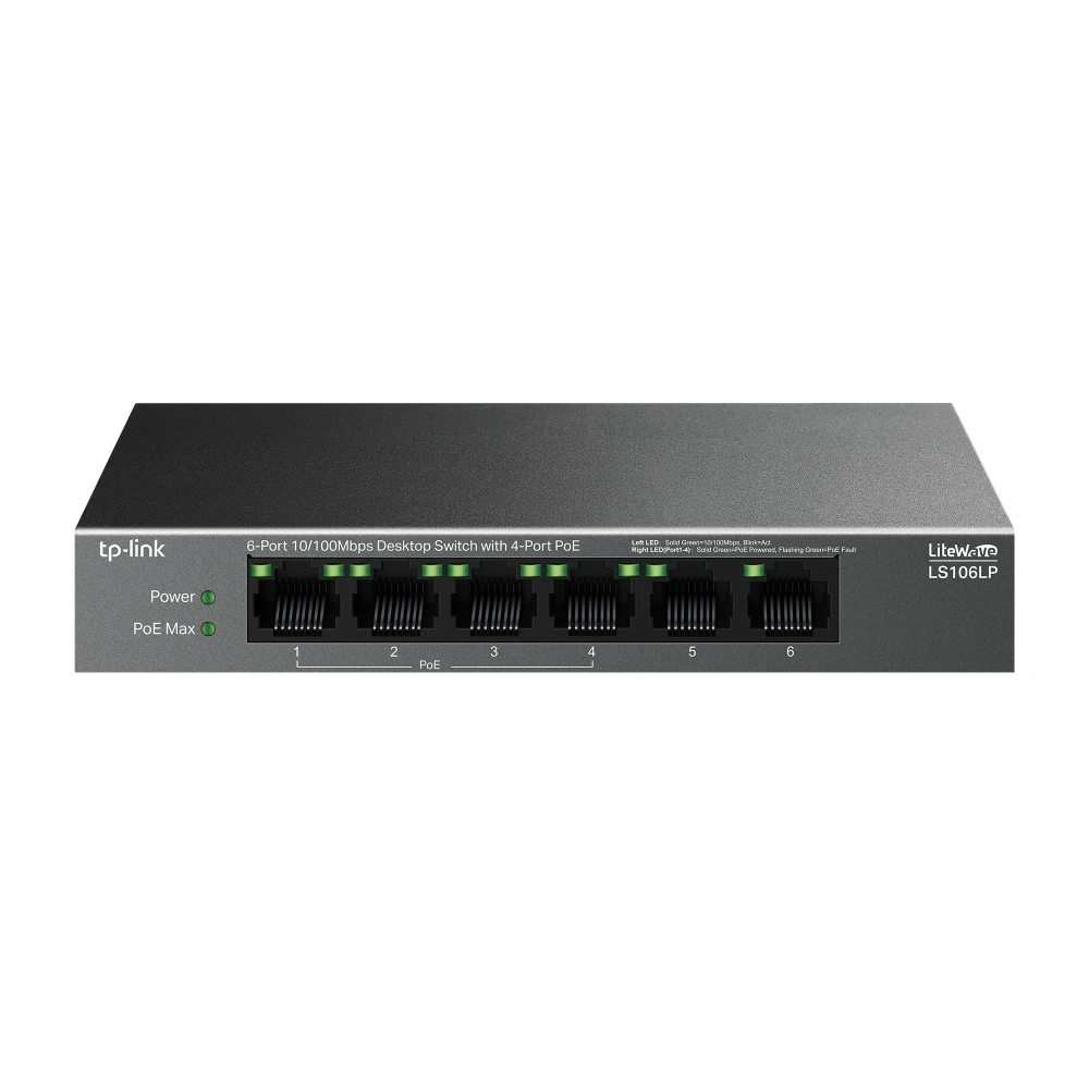 TP-Link LS106LP 4 Port PoE+ Switch