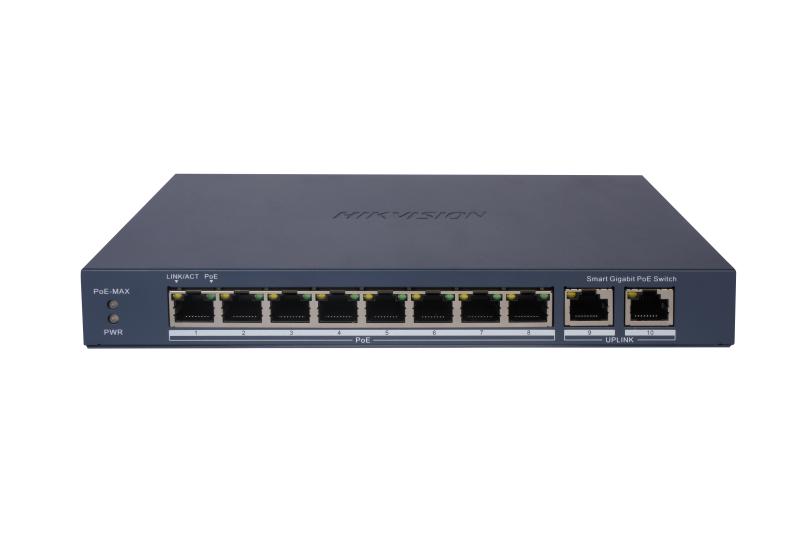 Hikvision DS-3E1510P-EI | 8 Port Managed Gigabit PoE Switch