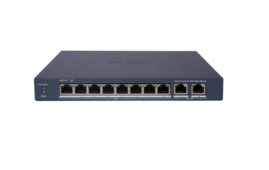 Hikvision DS-3E1310P-EI/M | 8 Port Managed PoE Switch